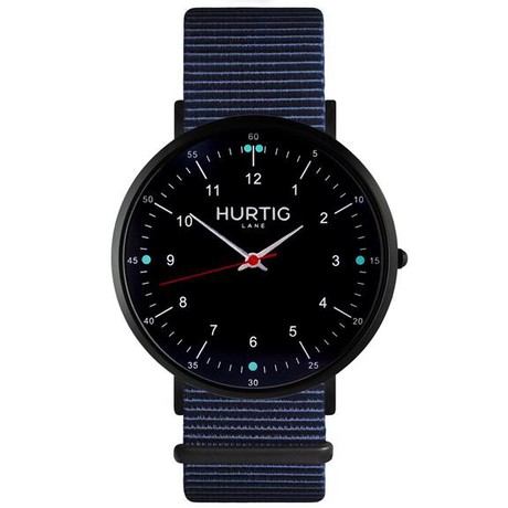Horloge Moderna Nylon Zwart & Blauw from Shop Like You Give a Damn