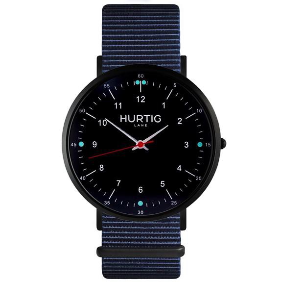 Horloge Moderna Nylon Zwart & Blauw from Shop Like You Give a Damn