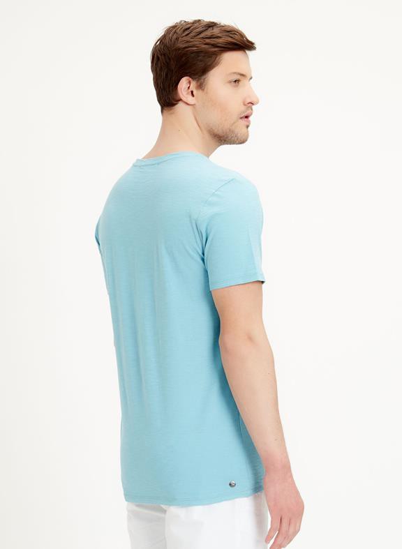 T-Shirt Basic Blauw from Shop Like You Give a Damn