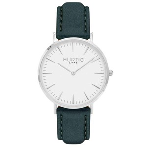 Dames Horloge Hymnal Zilver, Wit & Bosgroen from Shop Like You Give a Damn
