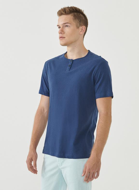 Henley T-Shirt Navy from Shop Like You Give a Damn