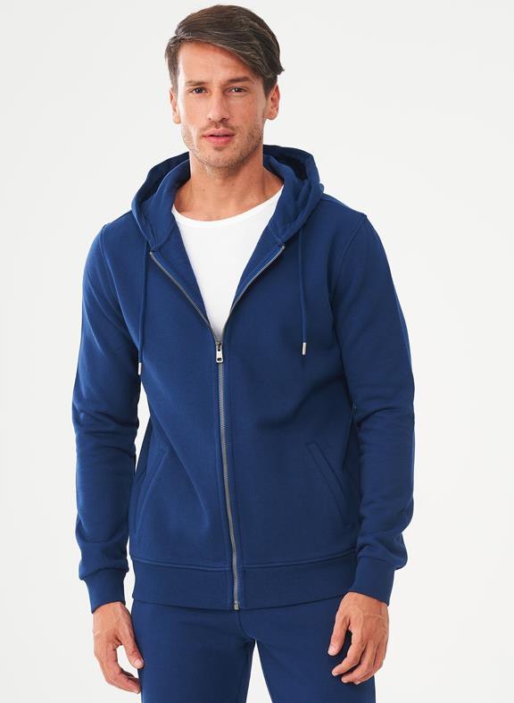 Zip-Up Hoodie Biologisch Katoen Navy from Shop Like You Give a Damn