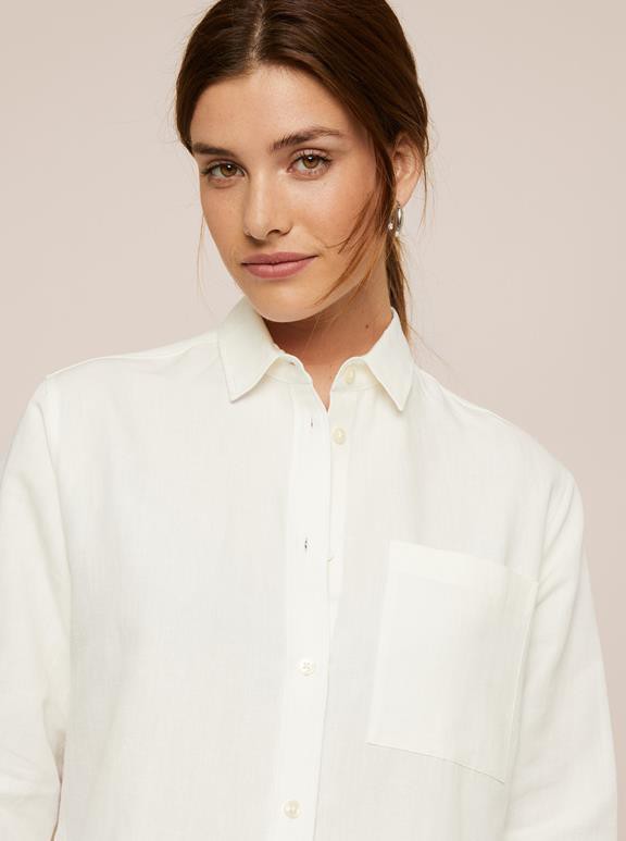 Willow Blouse Linen Off-White from Shop Like You Give a Damn