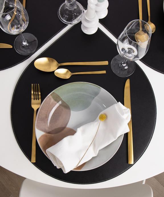 Placemat Ronia Night Black - Set Van 4 from Shop Like You Give a Damn