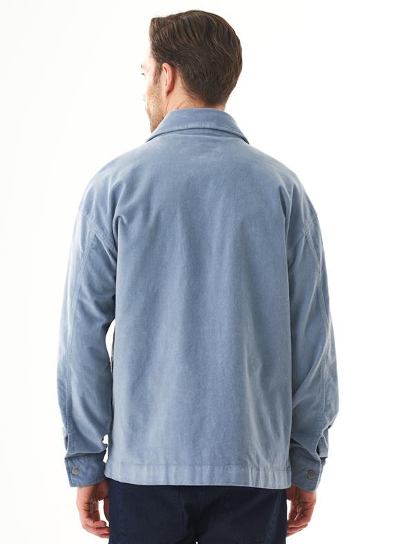 Overshirt Corduroy Rits Dusty Blue from Shop Like You Give a Damn