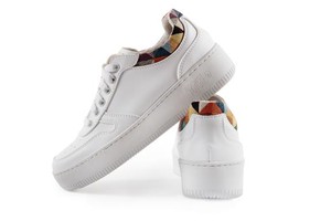 Athena Sneakers Wit Piramide from Shop Like You Give a Damn