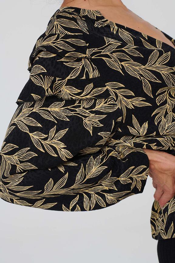 Blouse Marilin Dark Garden Zwart from Shop Like You Give a Damn