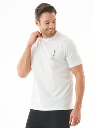 T-Shirt Bio-Katoen Ski Off-White from Shop Like You Give a Damn