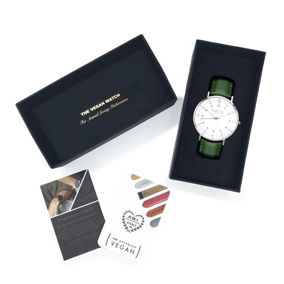 Horloge Moderno Zilver, Wit & Groen from Shop Like You Give a Damn