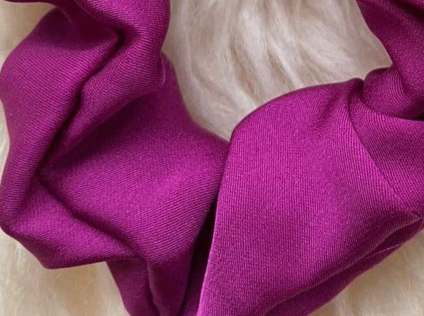 Zijden scrunchie - fuchsia from Silk Appeal