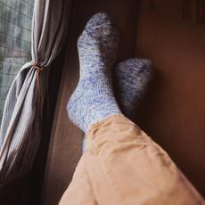 happy hiking wool sock via Silverstick