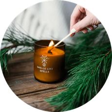 Scented Candle Bragi via Skin Matter