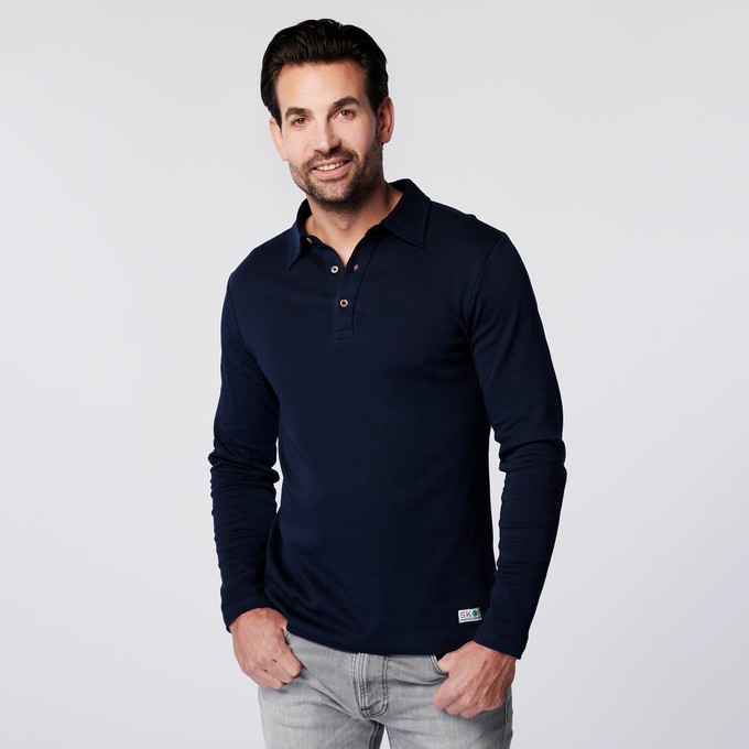 Longsleeve Polo Lange Mouw - Navy from SKOT