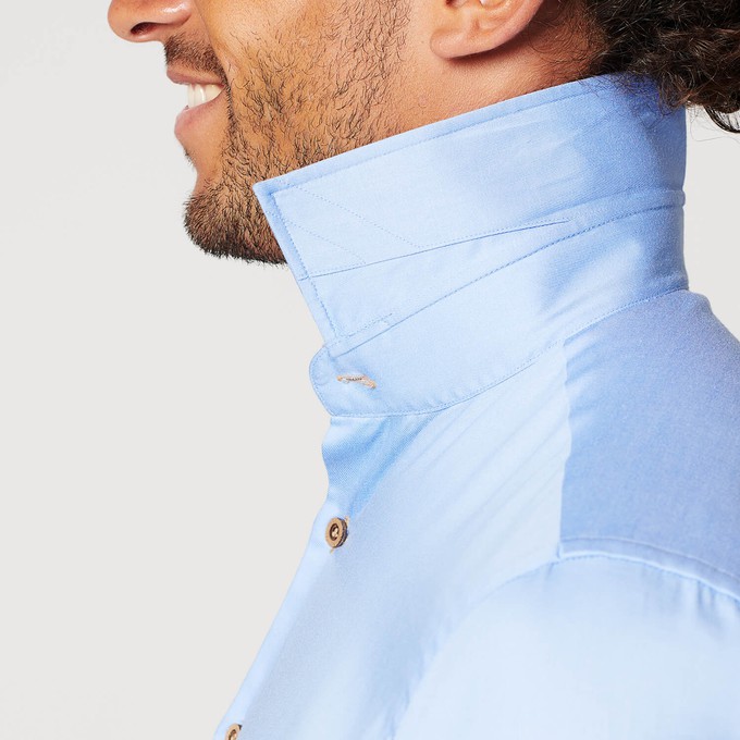 Overhemd - Slim Fit - Circular Blue Contrast from SKOT