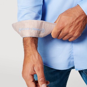 Overhemd - Slim Fit - Circular Blue Contrast from SKOT
