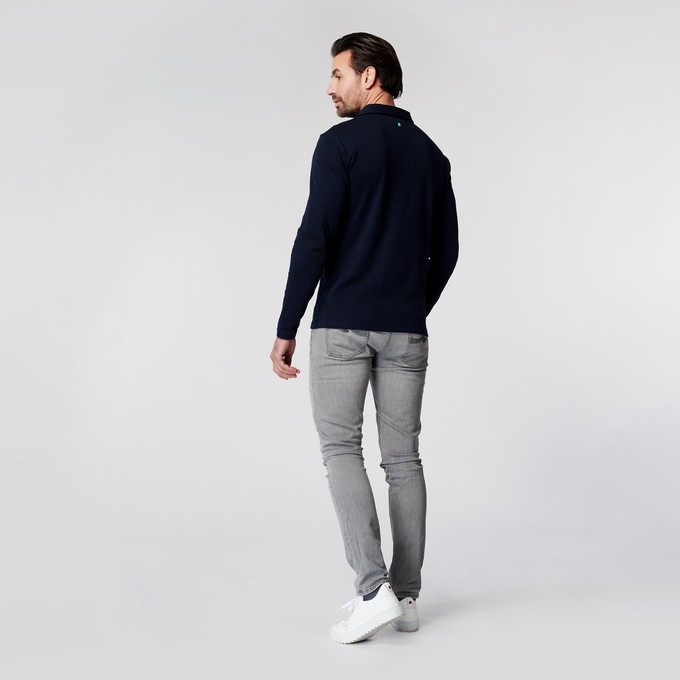 Longsleeve Polo Lange Mouw - Navy from SKOT
