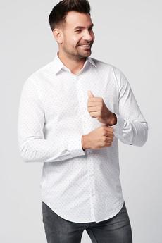 Overhemd - Slim Fit - Spotted White (laatste voorraad) via SKOT