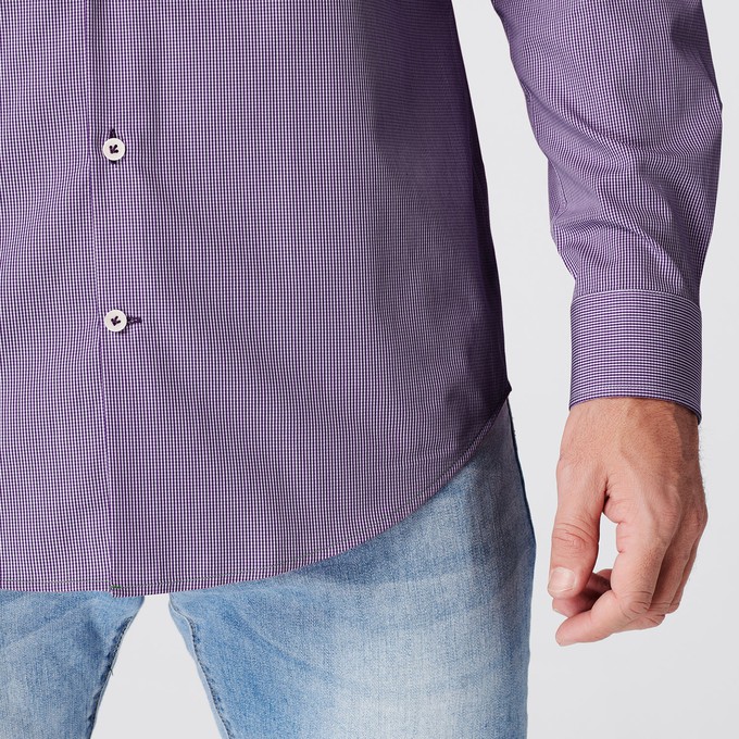 Overhemd - Slim Fit - Checkered Purple from SKOT