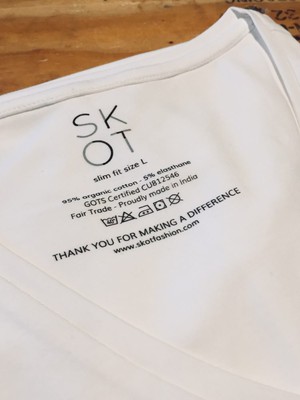 T-shirt Wit V-Hals Heren | 2-pack | Slim Fit from SKOT