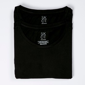 T-shirt Zwart Ronde Hals Heren | 2-pack | Slim Fit from SKOT