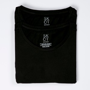 T-shirt - Ronde Hals 2-pack - Zwart from SKOT