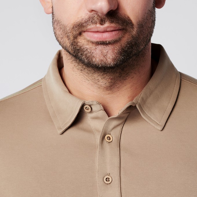 Longsleeve Polo Lange Mouw - Sand from SKOT