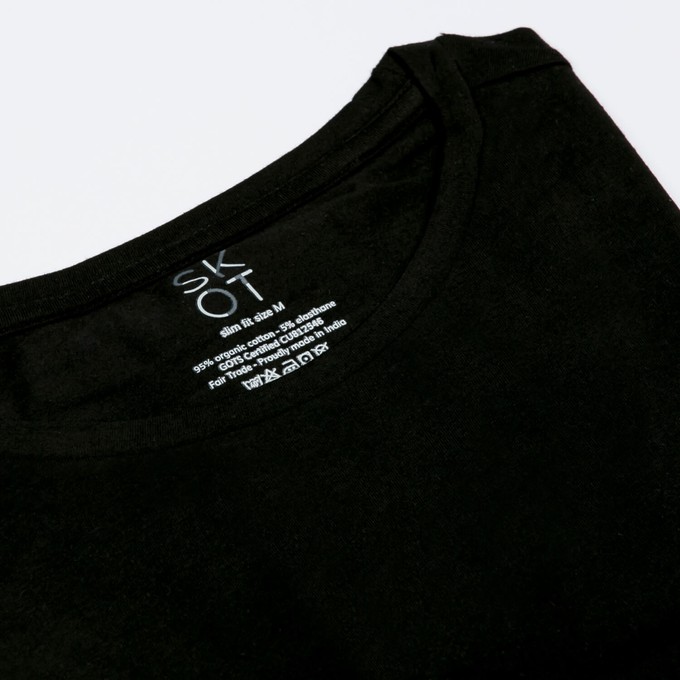 T-shirt Zwart Ronde Hals Heren | 2-pack | Slim Fit from SKOT