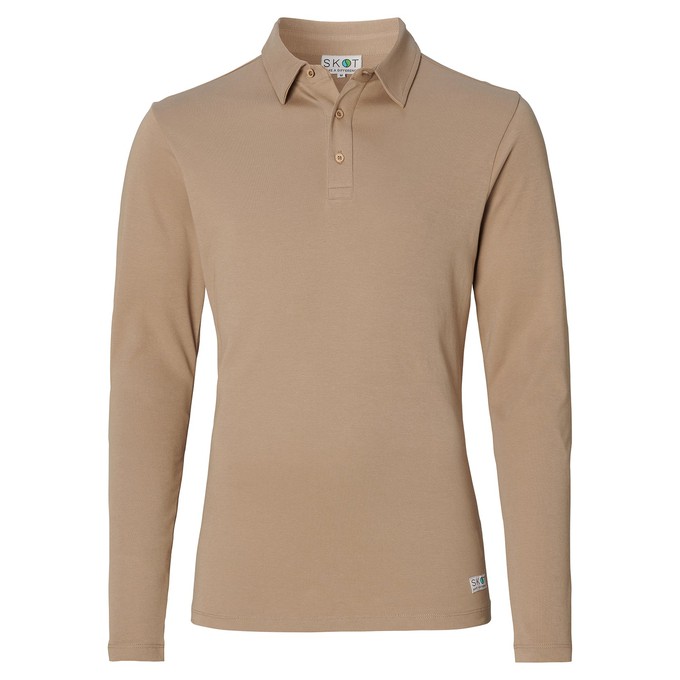 Longsleeve Polo Lange Mouw - Sand from SKOT