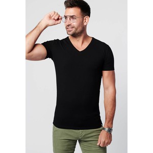 T-shirt Zwart V-Hals Heren | 2-pack | Slim Fit from SKOT