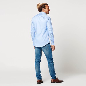 Overhemd - Slim Fit - Circular Blue Contrast from SKOT