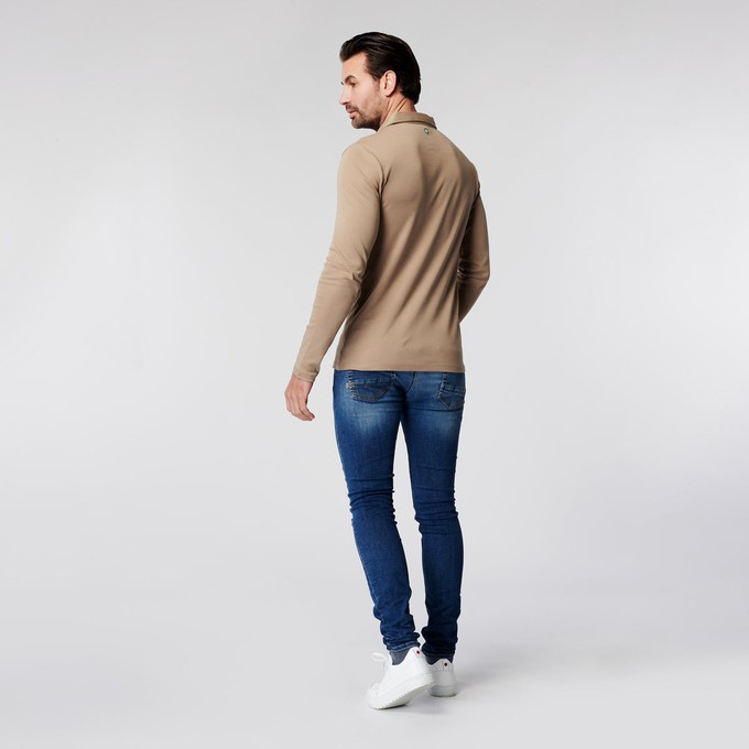 Longsleeve Polo Lange Mouw - Sand from SKOT