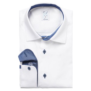 Overhemd - Slim Fit - Circular White Contrast from SKOT