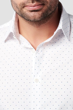 Overhemd - Slim Fit - Spotted White (laatste voorraad) from SKOT