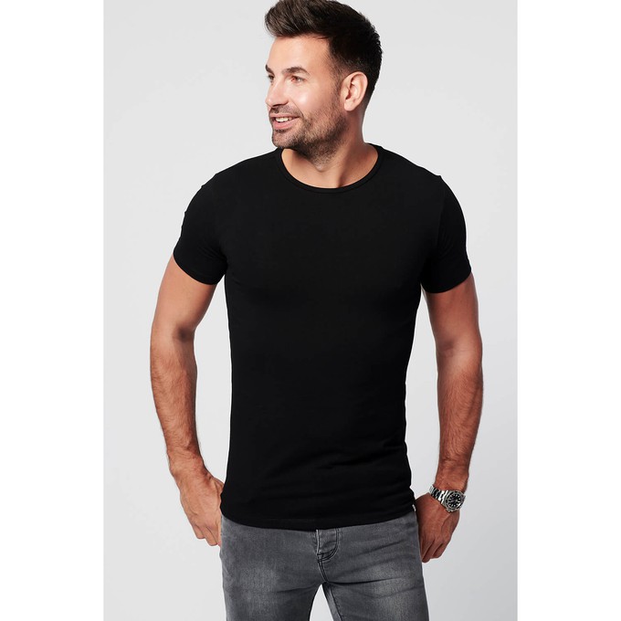 T-shirt - Round Neck 2-pack - Black from SKOT