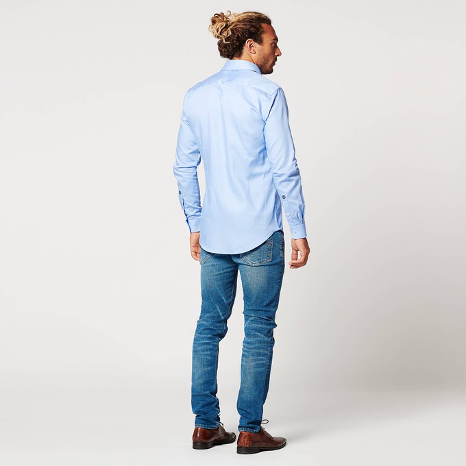 Overhemd - Slim Fit - Circular Blue from SKOT