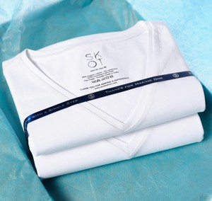 T-shirt Wit V-Hals Heren | 2-pack | Slim Fit from SKOT