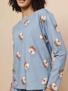 Hedgy Blue T-shirt lange mouwen Dames via SNURK