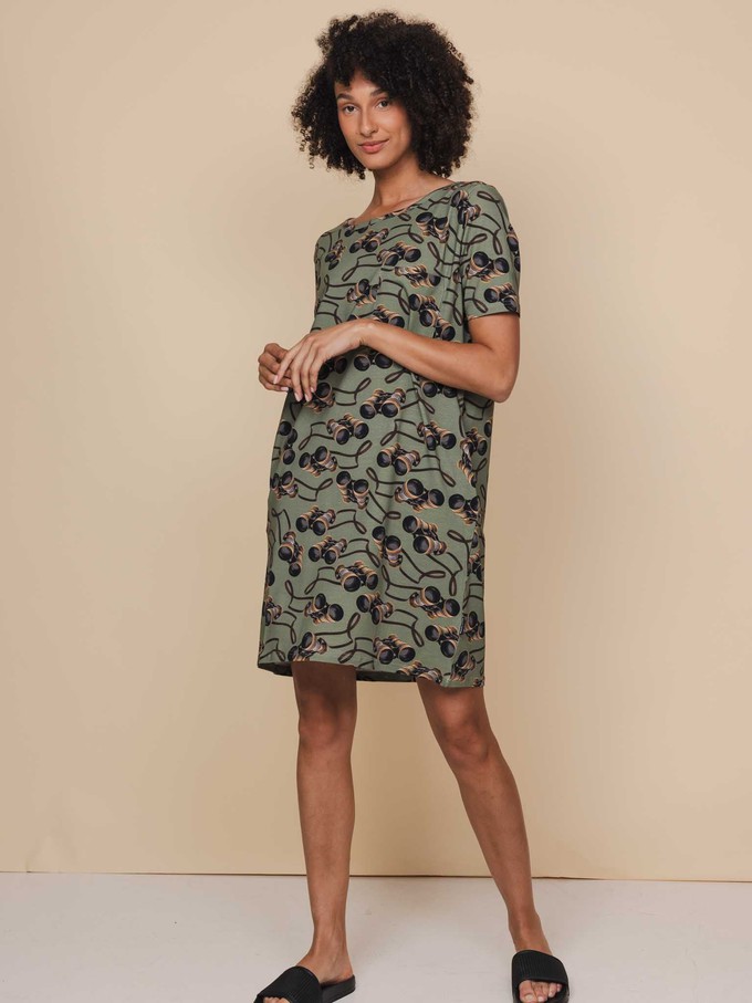 Binoculars T-shirt Dress Dames from SNURK