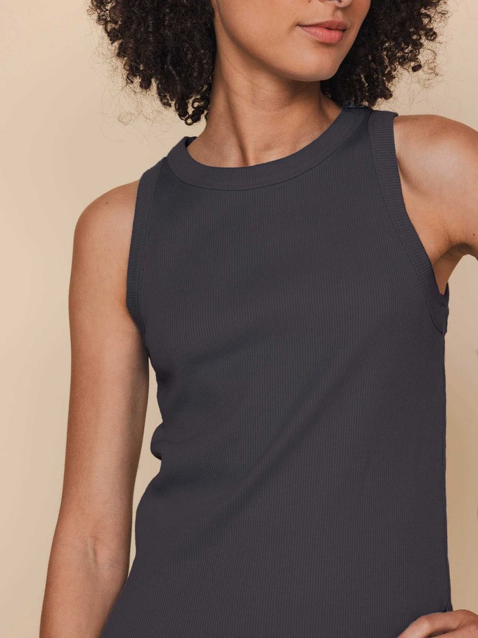 Charcoal Black Tanktop Dames from SNURK