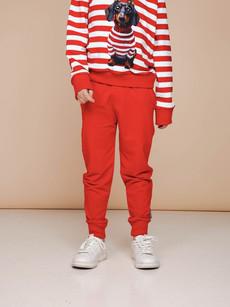 Coral Red Broek Kids via SNURK