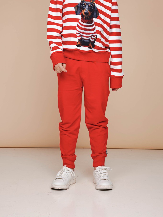 Coral Red Broek Kids from SNURK