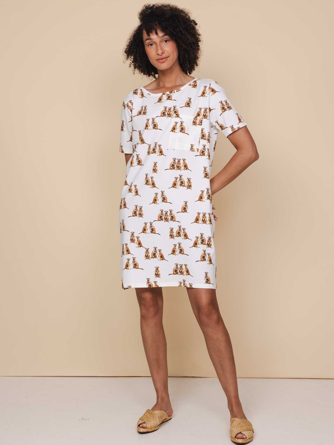 Meerkats T-shirt Dress Dames from SNURK