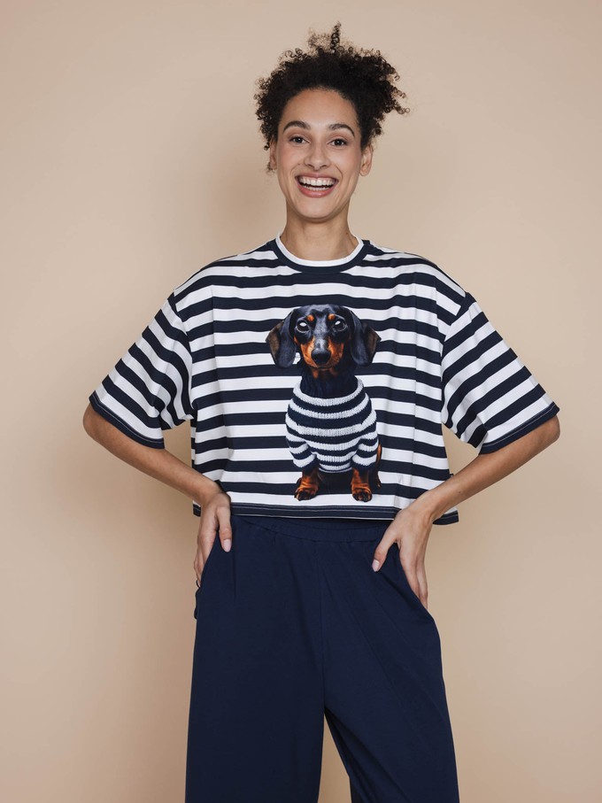 Pierre Cropped T-Shirt en Wijde broek set Dames from SNURK