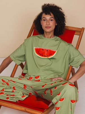 Watermelon Wijde broek Dames from SNURK