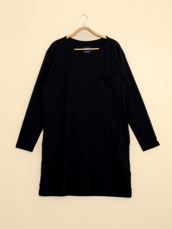 Slow Black Long Sleeve Dress Dames from SNURK