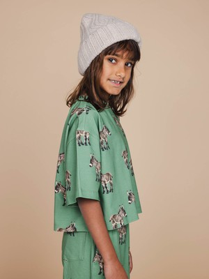 Donkeys Cropped T-shirt en Wijde broek set Kids from SNURK