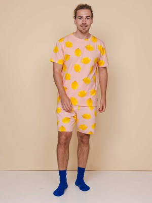 Lemon T-shirt en Shorts set Heren from SNURK