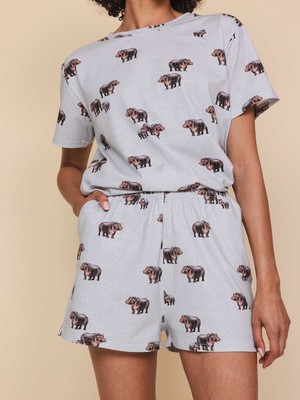 Hippos T-shirt en Shorts set Dames from SNURK