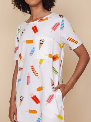Popsicles T-shirt Dress Dames from SNURK
