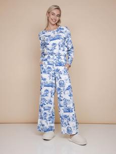 Toile De Modern Joy Long Sleeve T-shirt en Wijde broek set Dames via SNURK